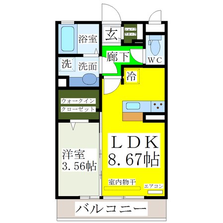 蒲池駅 徒歩6分 3階の物件間取画像